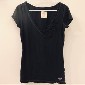 Hollister Textured Bow Shirt